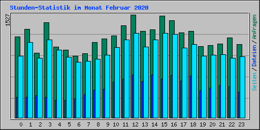 Stunden-Statistik im Monat Februar 2020