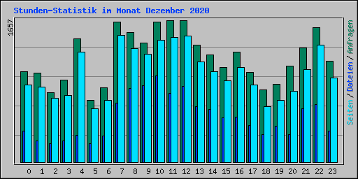Stunden-Statistik im Monat Dezember 2020