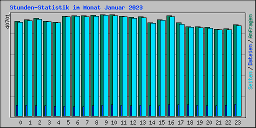 Stunden-Statistik im Monat Januar 2023