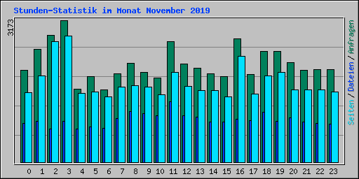 Stunden-Statistik im Monat November 2019