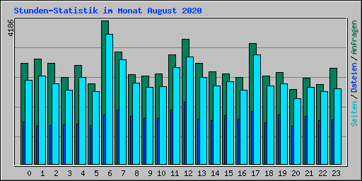 Stunden-Statistik im Monat August 2020