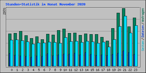 Stunden-Statistik im Monat November 2020