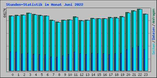 Stunden-Statistik im Monat Juni 2022