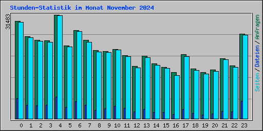 Stunden-Statistik im Monat November 2024
