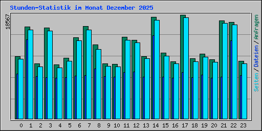 Stunden-Statistik im Monat Dezember 2025